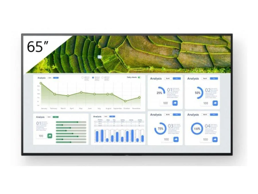 Sony Sony FW-65BZ30L 65" 4K HDR commercial display — 商品写真