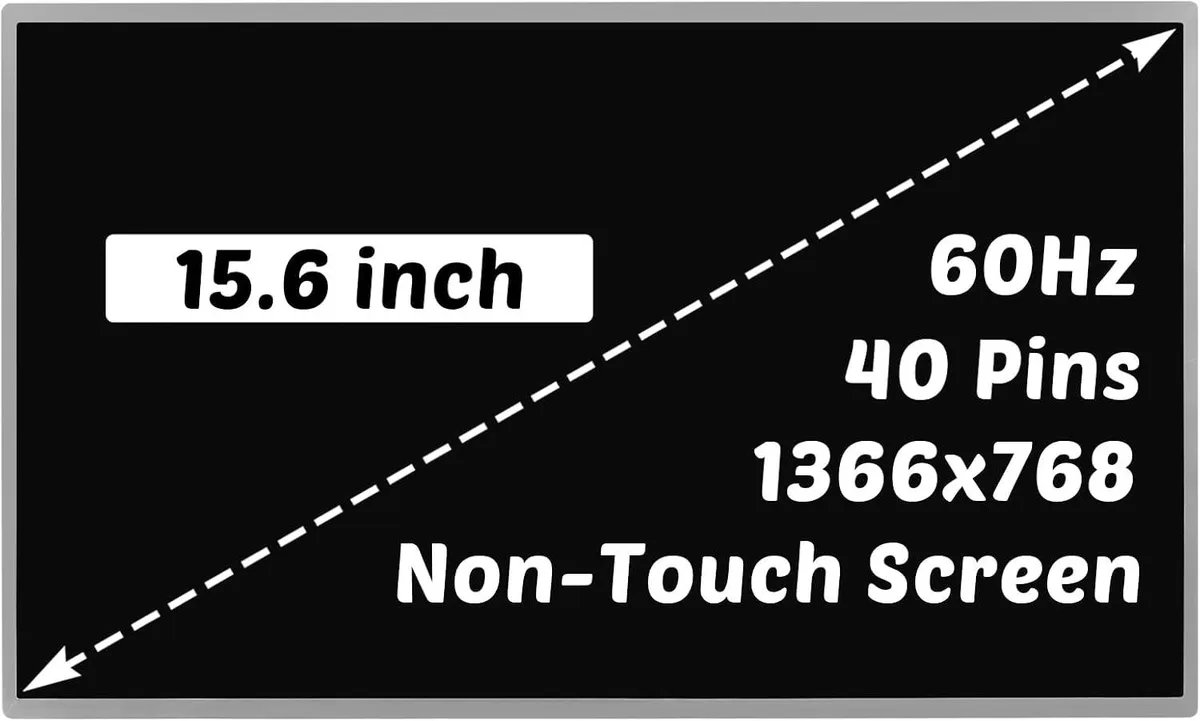 NUOLAISUN NUOLAISUN B156XTN02.1 15.6 inch 1366x768 40 pins 60Hz laptop screen — product photo