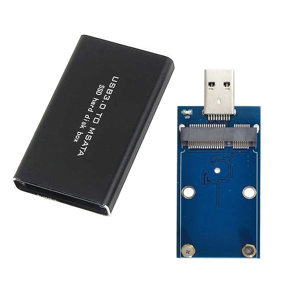 Vszerda Vszerda Mini PCI-E mSATA to USB 3.0 Adapter with Case — product photo