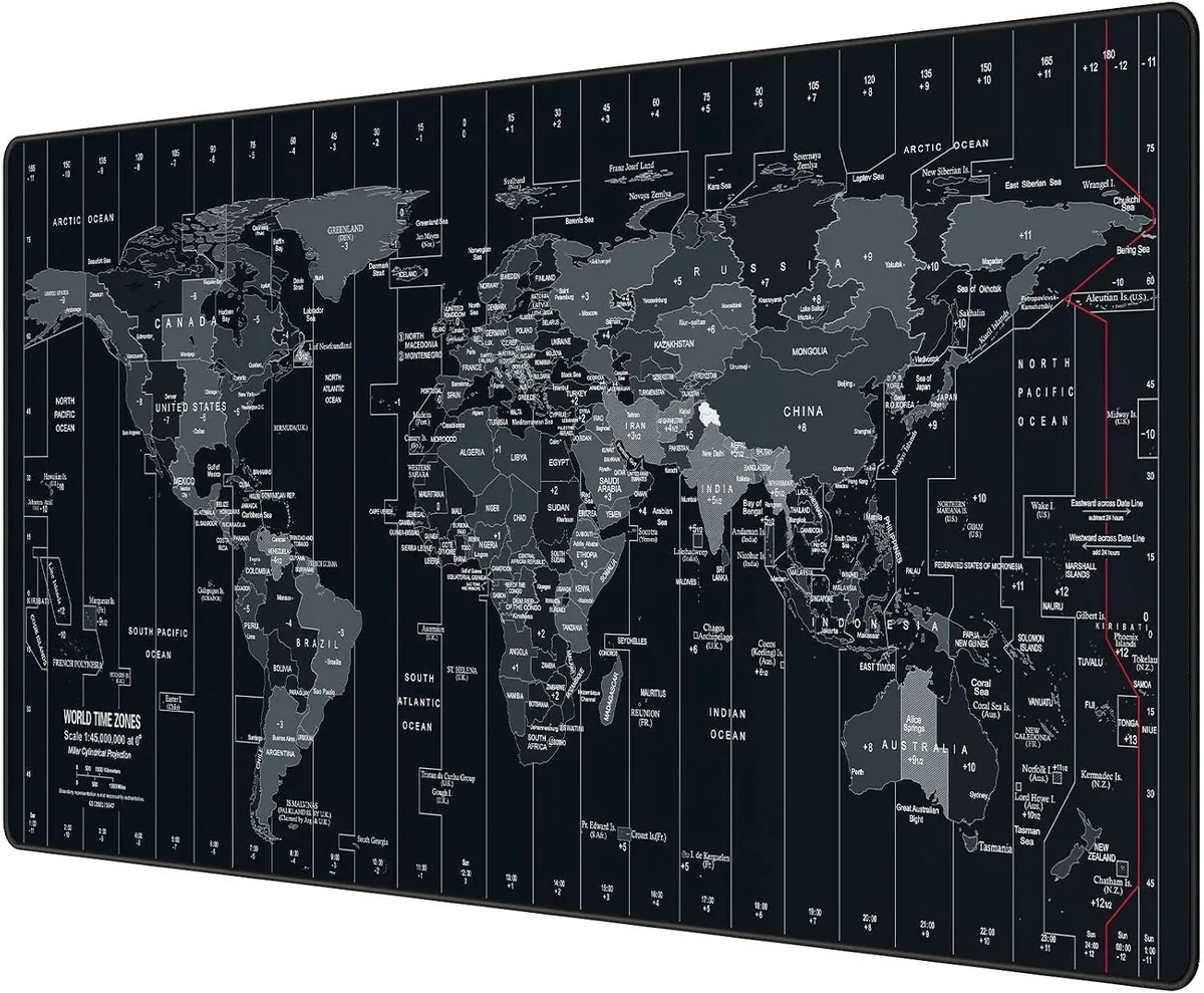 Brainwavz Brainwavz Large Mouse Pad 35.4x15.7 Inch World Map — product photo