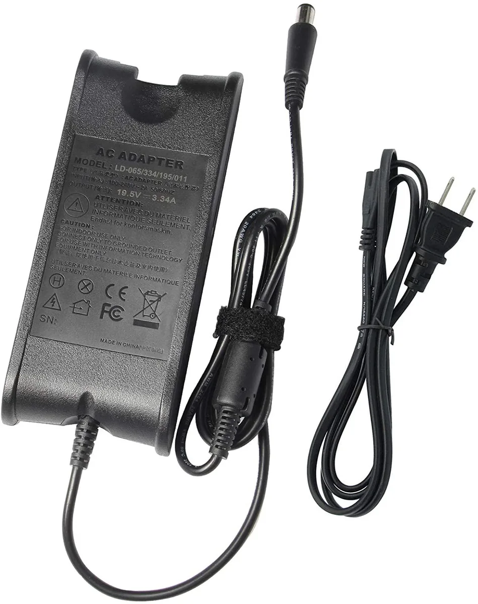 myVolts myVolts 65 W AC Adapter for Dell Latitude D400 D500 D600 D630 D830N PP05L PP05S PP10L — product photo