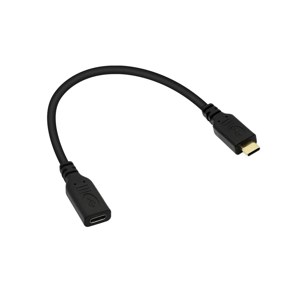 BUCIER BUCIER USB C Extension Cable Male to Female 30cm 10Gbps 20V 5A 4K@60Hz White (Straight) — product photo