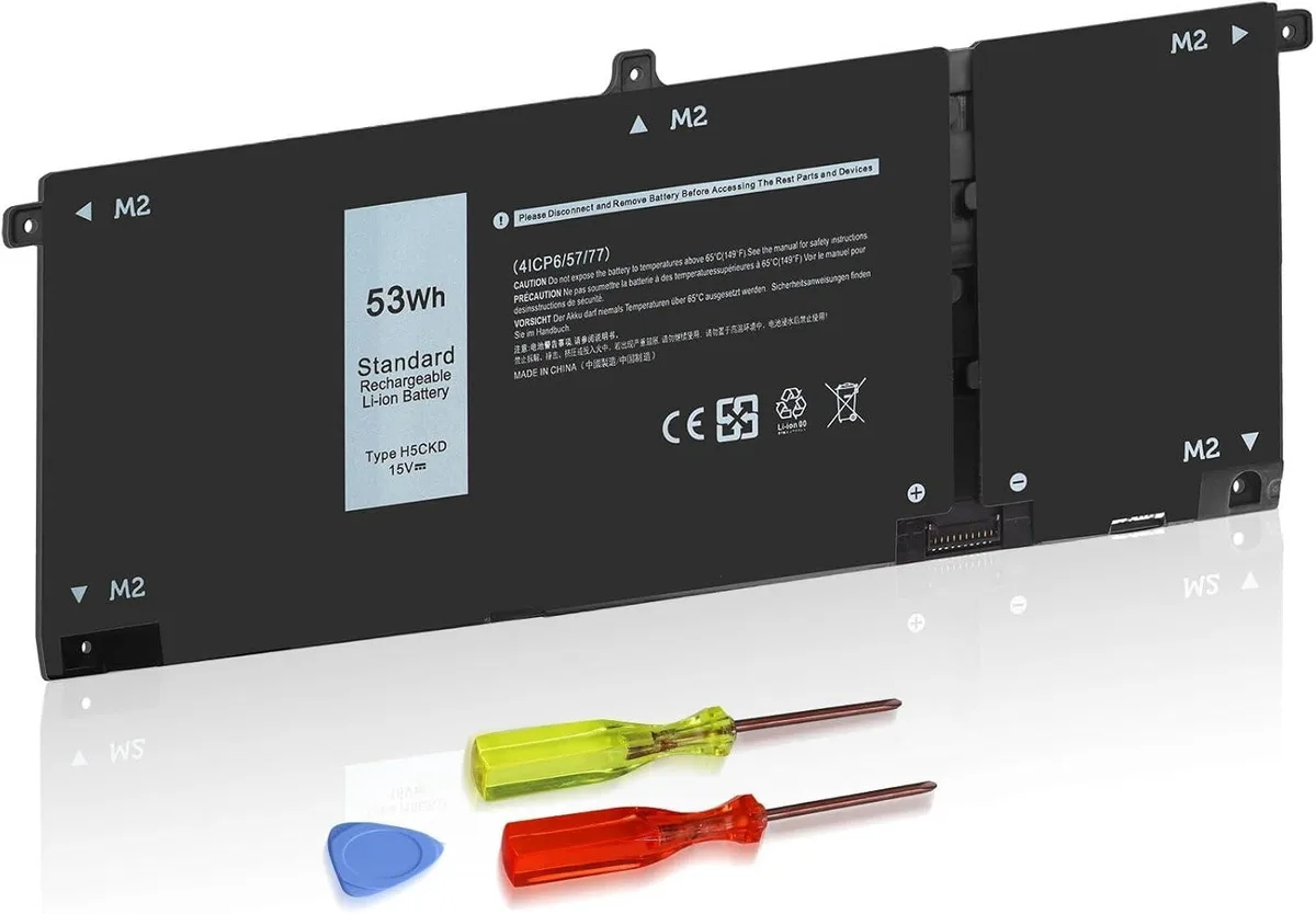 H5CKD 15 V 53 Wh 4-cell lithium-polymer laptop battery — product photo