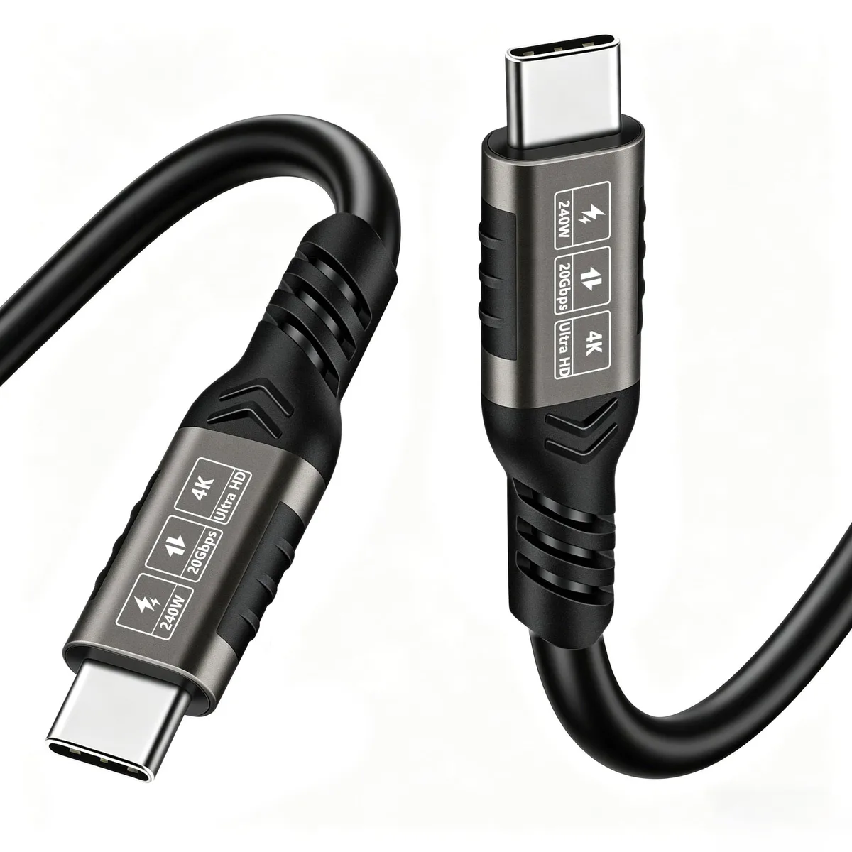  Belkin 16 ft USB-C to USB-C Cable 240W 20Gbps 4K@60Hz Orange — product photo