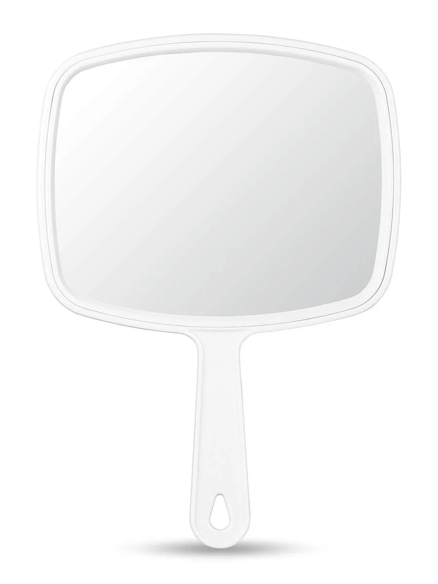 OMIRO Hand Mirror American White 14.33in W x 12.83in H x 9.06in D — product photo