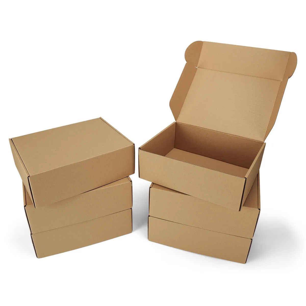 Serwrsw 12x9x4 inch 6 Pack Cardboard Shipping Boxes — product photo