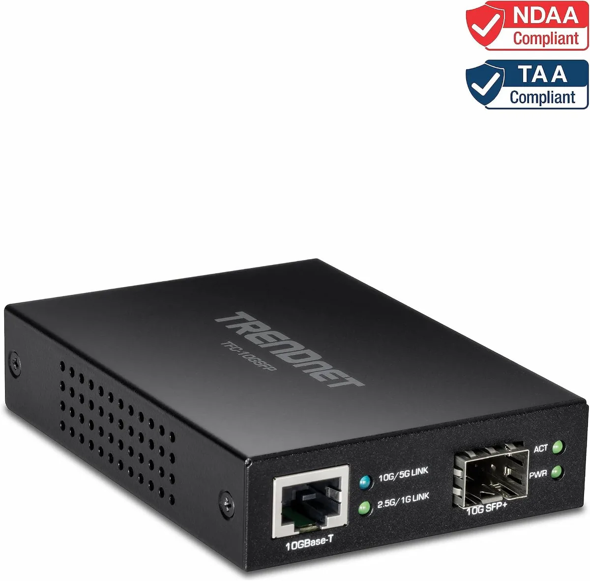 TRENDnet TRENDnet TFC-10GSFP 10G RJ-45 to SFP+ Media Converter — product photo