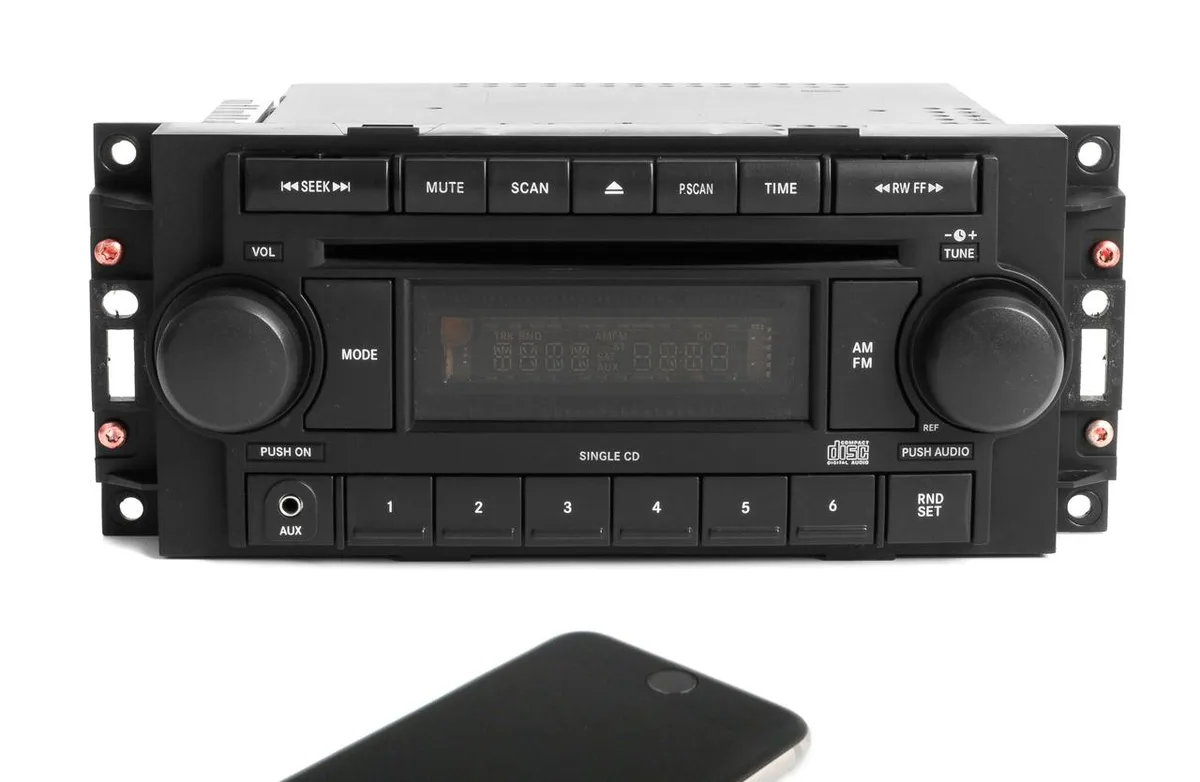 1 Factory Radio 1 Factory Radio P05064171AE receiver 2004-2010 AM FM CD Bluetooth — product photo