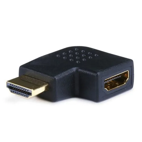 Monoprice Inc. Monoprice 104859 HDMI port saver male to female 90 degree vertical flat left — product photo