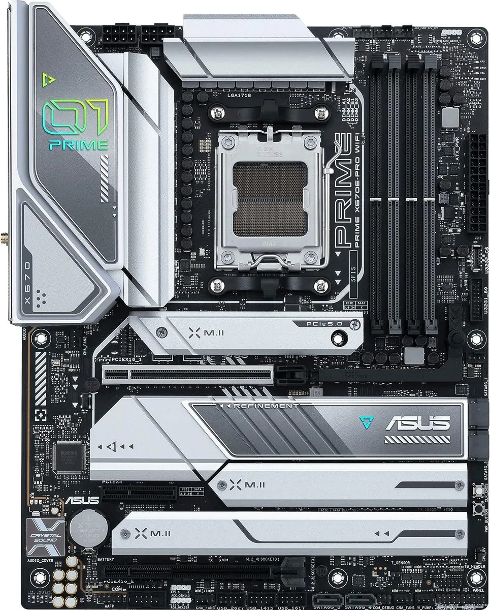 ASUS ASUS PRIME X670E-PRO WIFI AM5 ATX DDR5 motherboard — product photo
