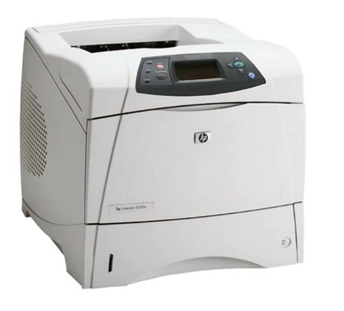 HPE HPE LaserJet 4300N laser printer 45 ppm 1200 dpi 500 sheets Ethernet — product photo