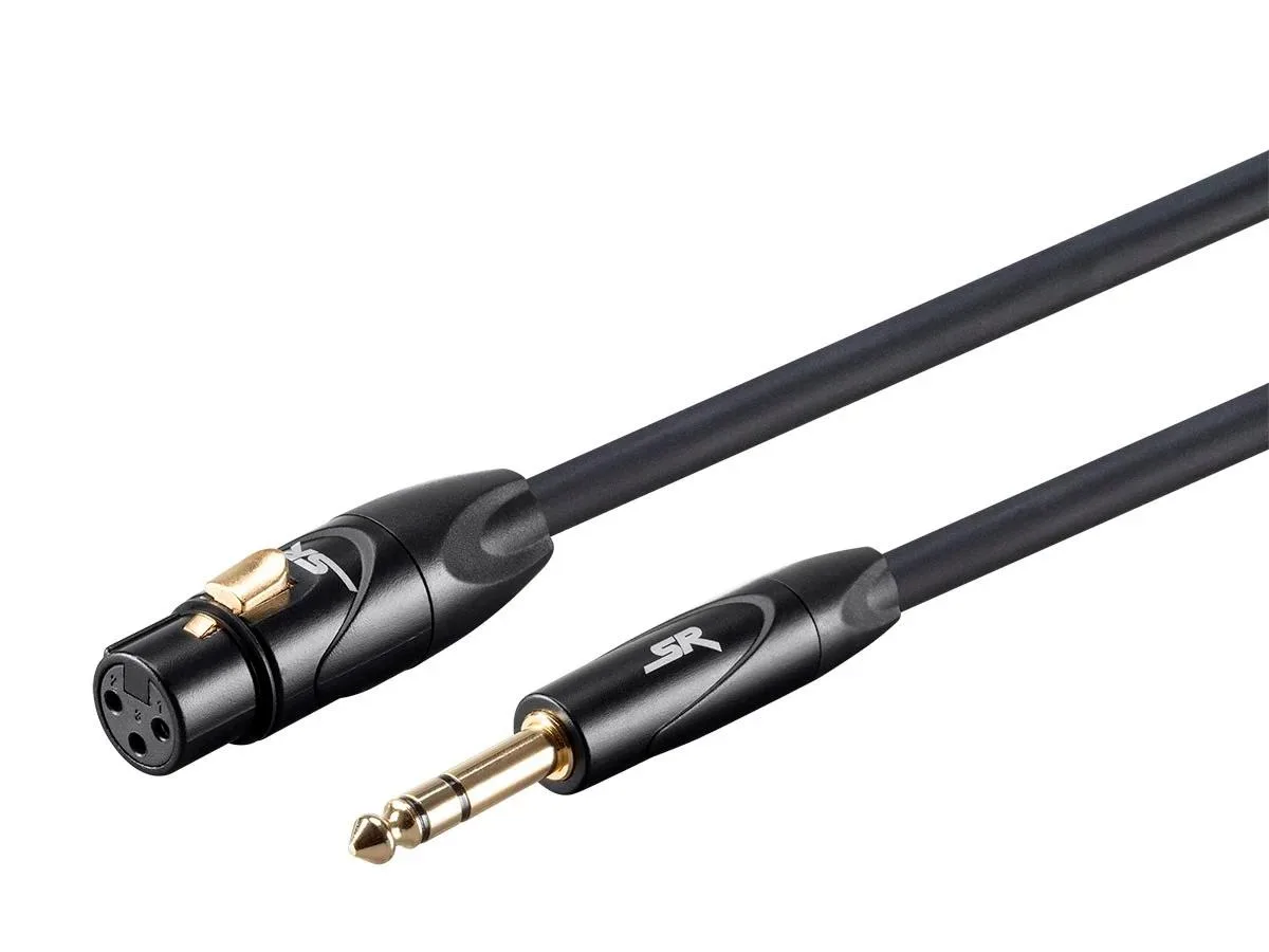Monoprice Inc. Monoprice 118820 XLR Female to 1/4" TRS Male Cable 1.5ft Black 16AWG — product photo