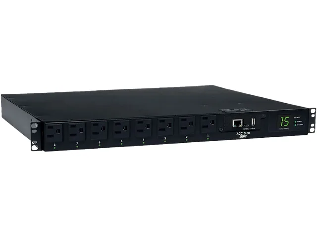 Tripp Lite Tripp Lite PDUMH15ATNET PDU 1.4kW 120V 15A 8x 5-15R 2x 5-15P 12ft 1U — product photo