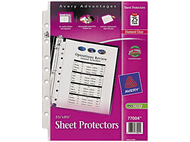 Avery Avery 77004 Top Load Sheet Protector 25 Pack — product photo