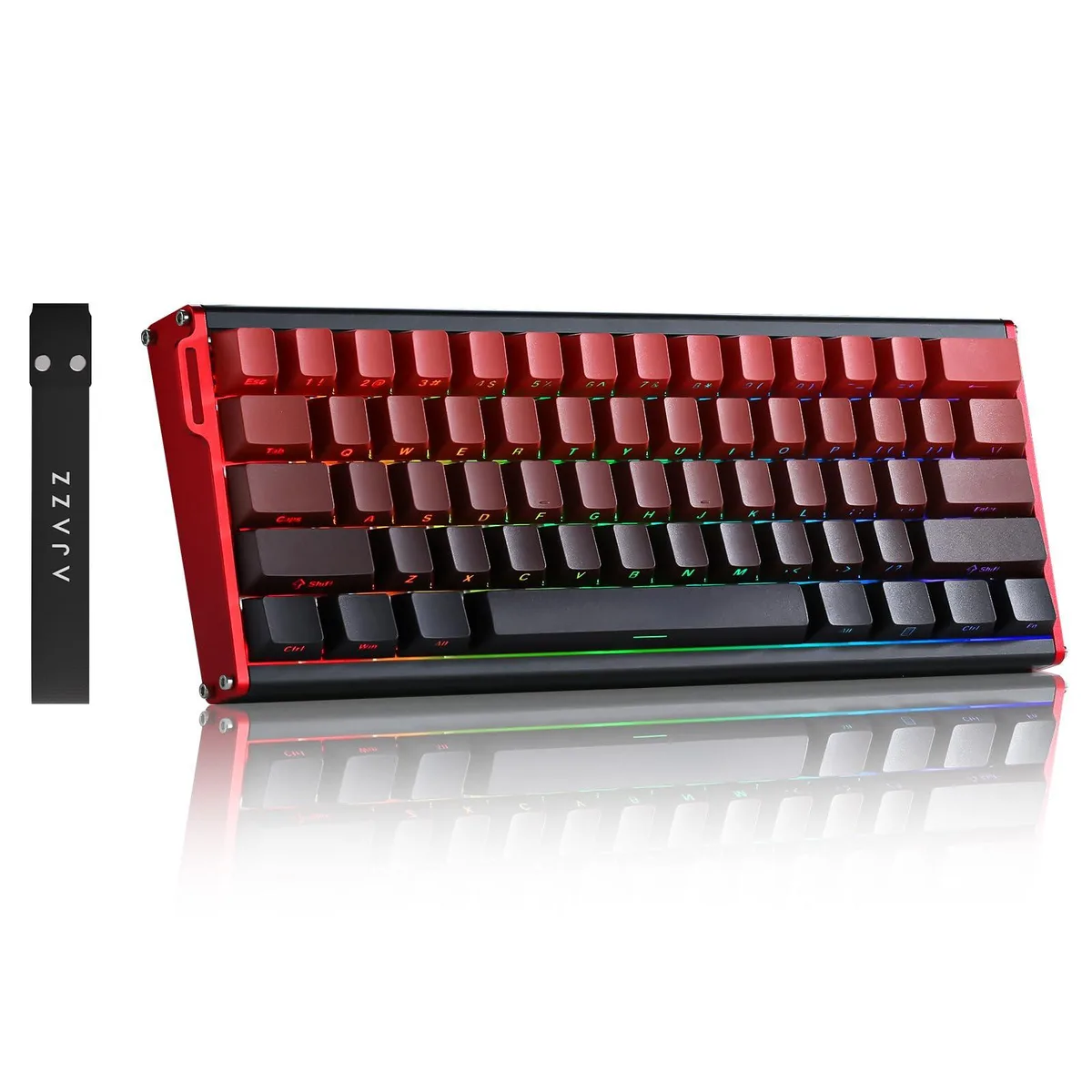 Vszerda Vszerda Alux60 60% Mechanical Gaming Keyboard Wired Magnetic Switch Hot Swappable Red — product photo