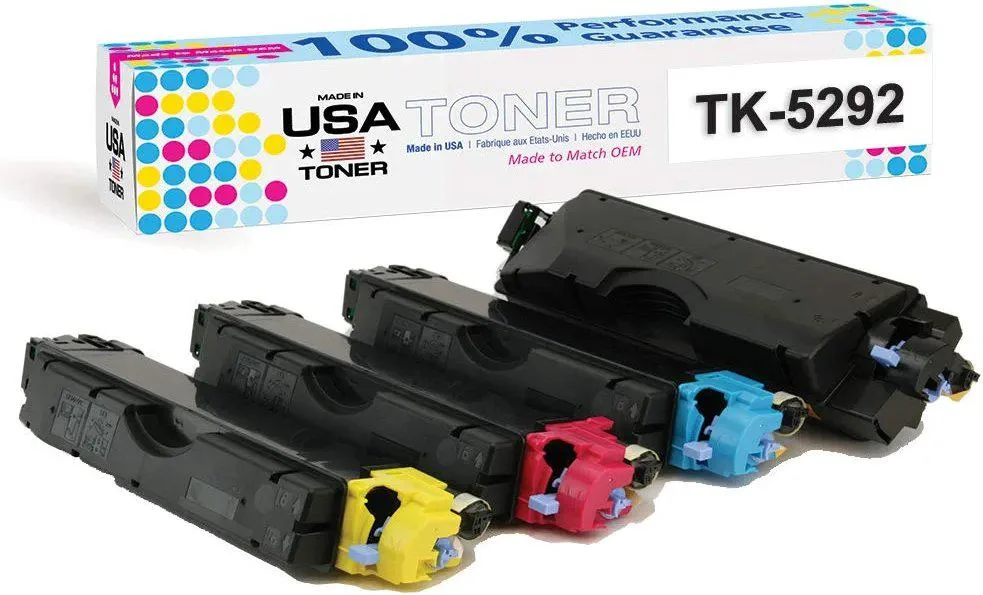 MADE IN USA TONER MADE IN USA TONER TK-5292 CMYK 4-Pack for Kyocera ECOSYS P7240cdn — product photo