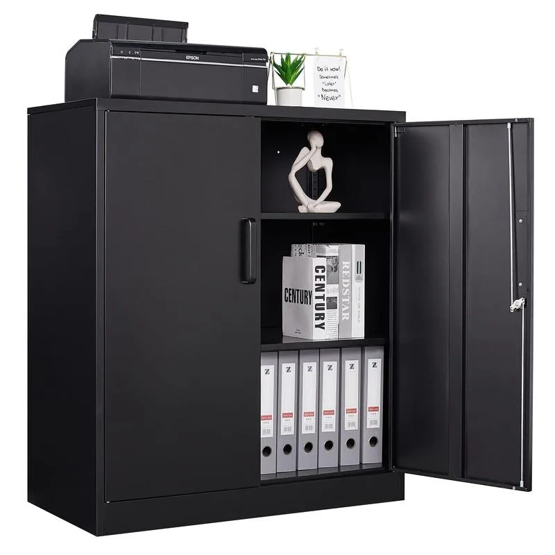 AFAIF AFAIF DBLS2022106B file cabinet 36"H 2-door locking 2 adjustable shelves — product photo