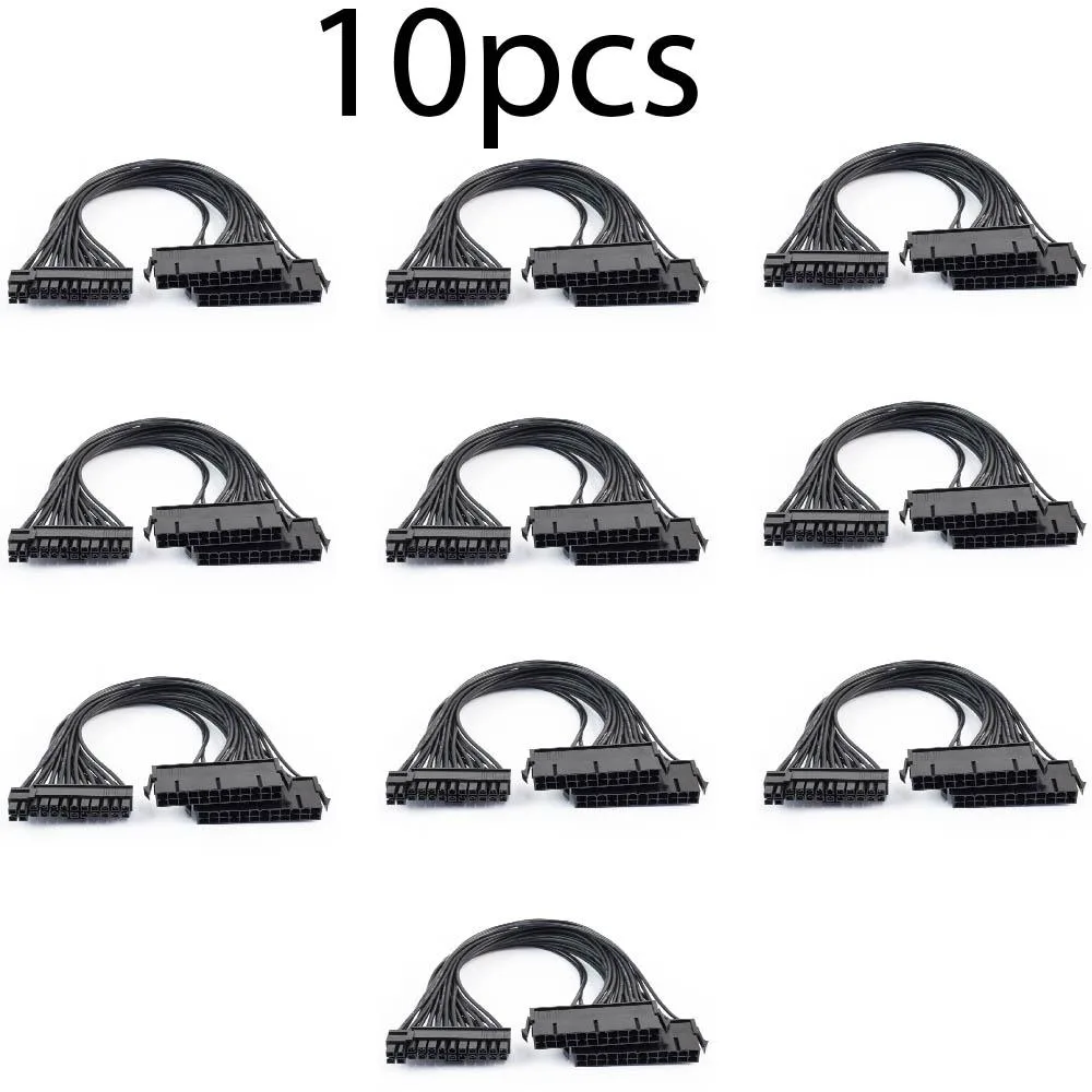 Centenex Electronics Centenex Electronics 24Pin Dual PSU ATX Adapter Cable 30cm Black 10 Pack — product photo