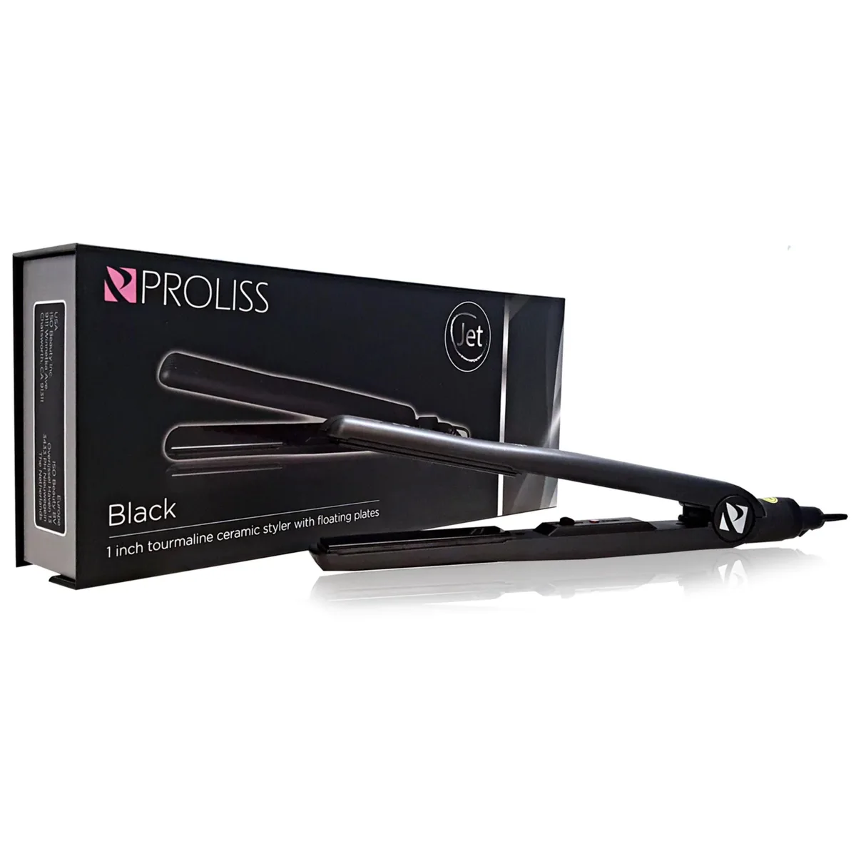Proliss Proliss JET 1" Tourmaline Ceramic Styling Iron Black — product photo