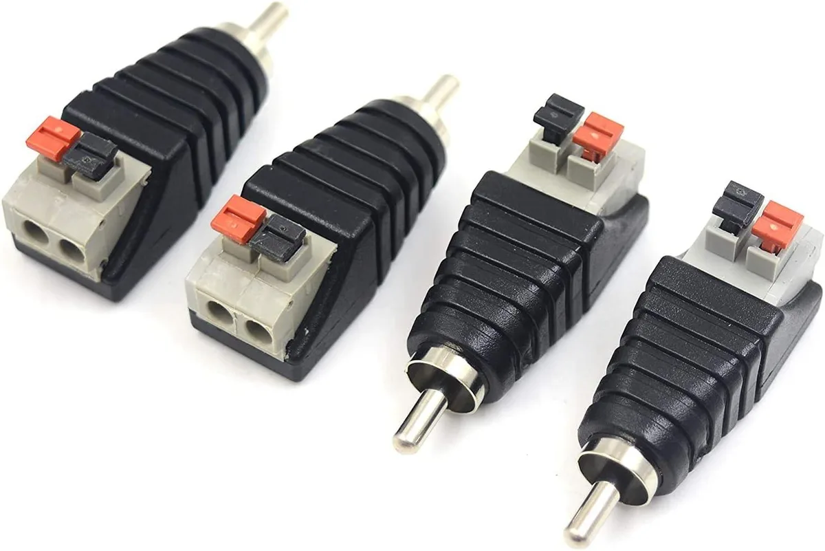 Boxwave Boxwave Speaker Wire to RCA Adapter Converter 4 Pack — product photo