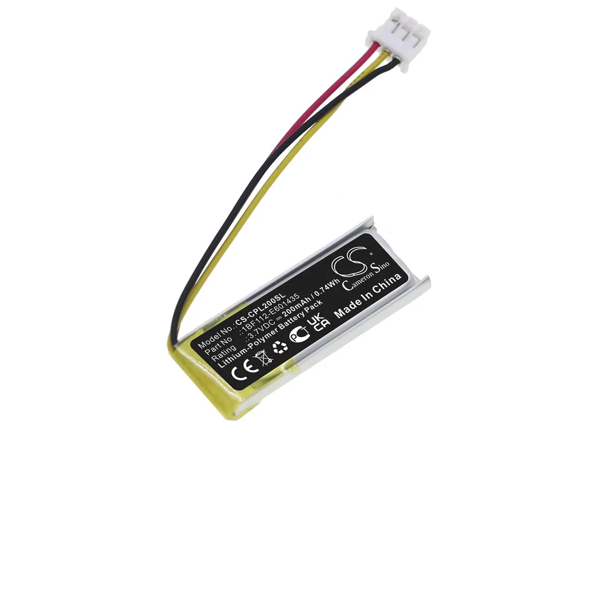  Cameron Sino Battery for CalAmp LMU-200/300/800/3000 PN 1BF112-E601435 200mAh 0.74Wh — product photo