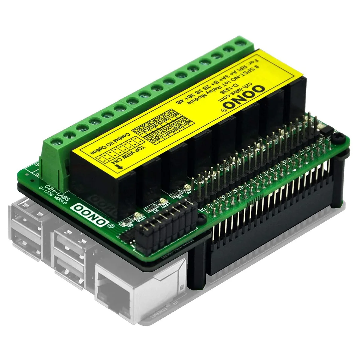 WaveShare WaveShare 8-Channel SPST-NO Relay Module for Raspberry Pi — product photo