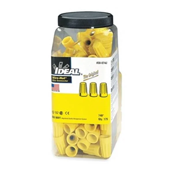 Ideal Ideal 30-074J Twist-On Wire Connector 18-12 AWG Yellow Pack 175 — product photo