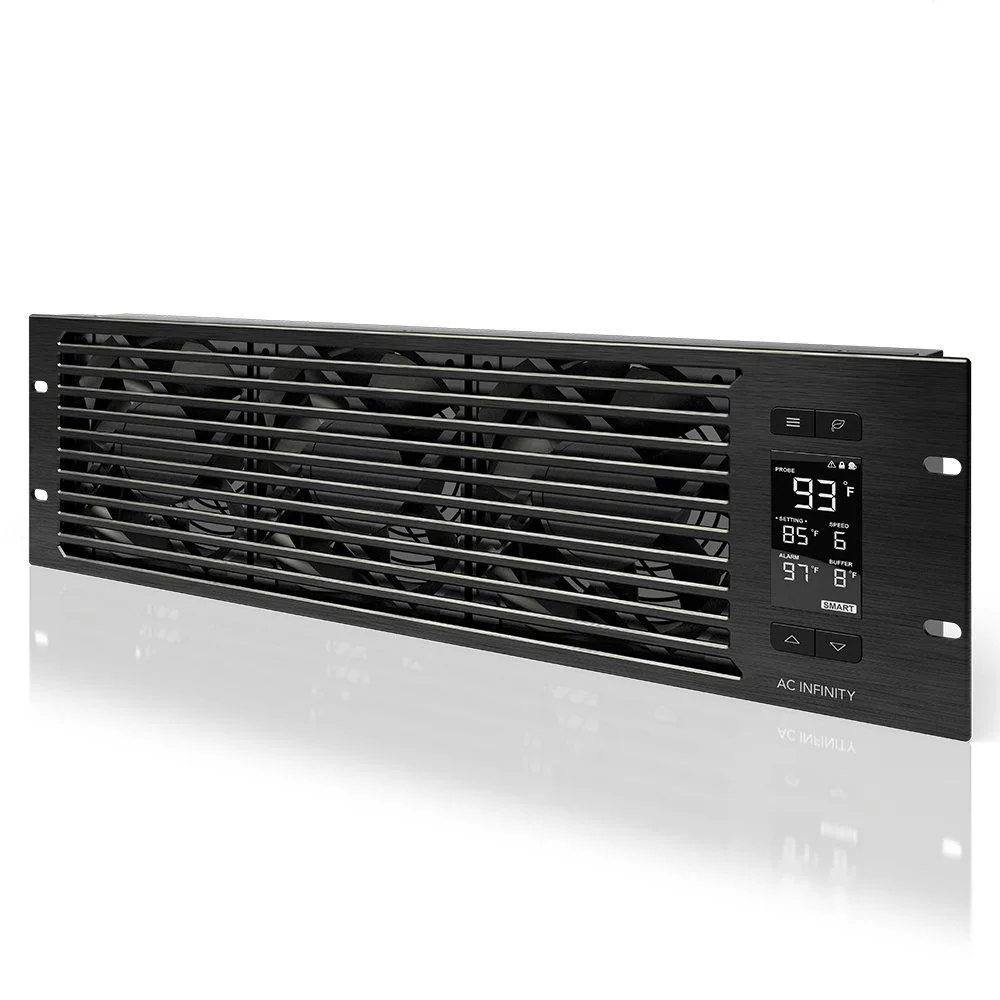 AC Infinity AC Infinity CLOUDPLATE T9 3U Rack Mount Fan Panel Exhaust 60-300 CFM 12-38 dBA — product photo