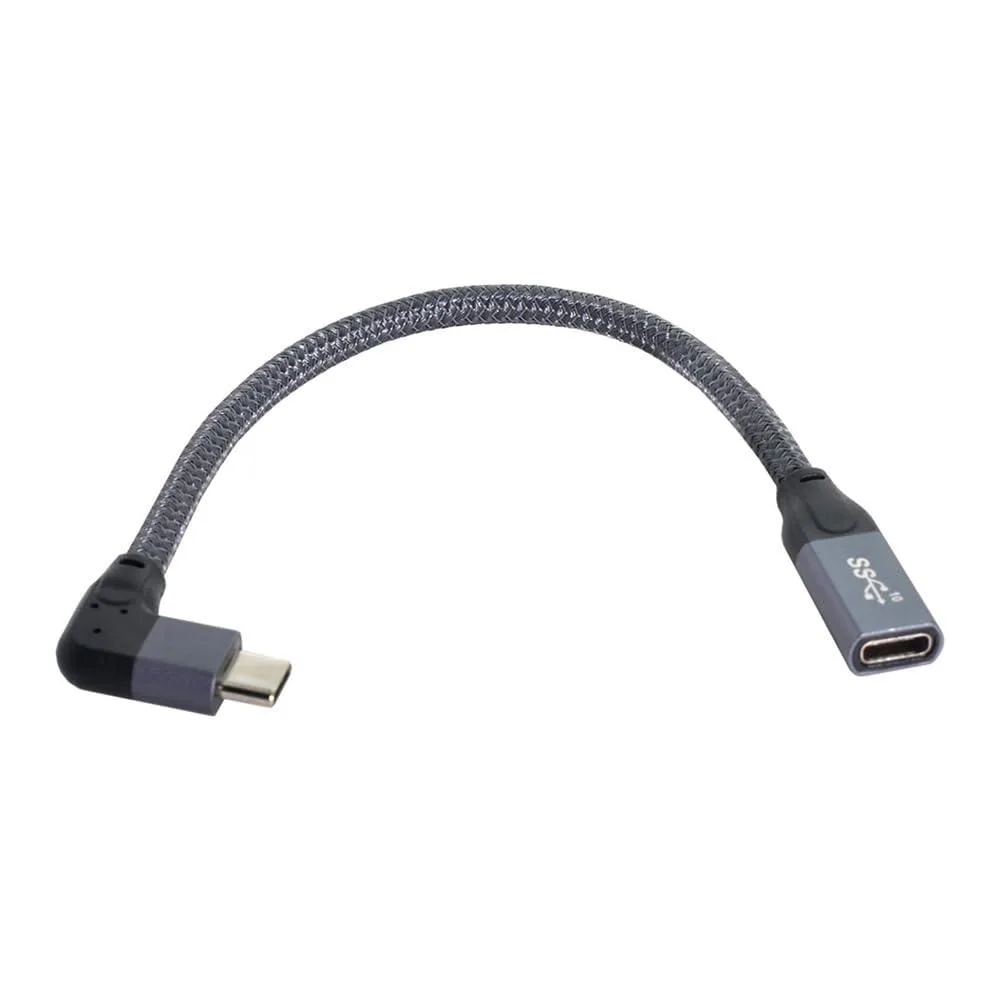 Vszerda Vszerda UC-238-RI-XY 90° USB-C 3.1 Male-Female Cable 20cm — product photo
