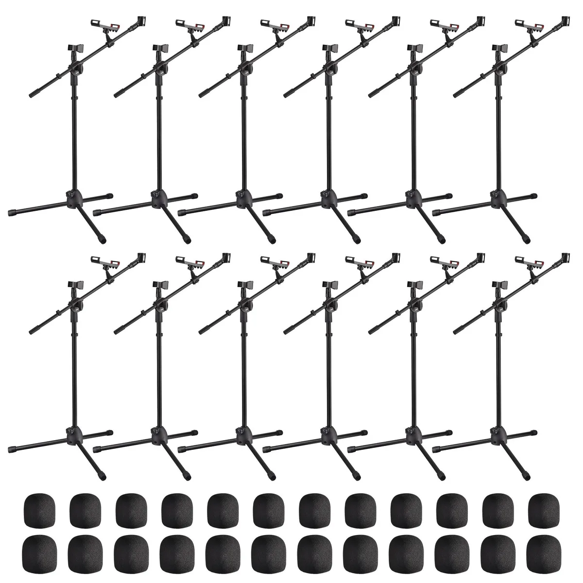 Yescom USA, Inc. Yescom USA, Inc. 28MIS004-2M-06X12 Microphone Stand 12 Pack — product photo