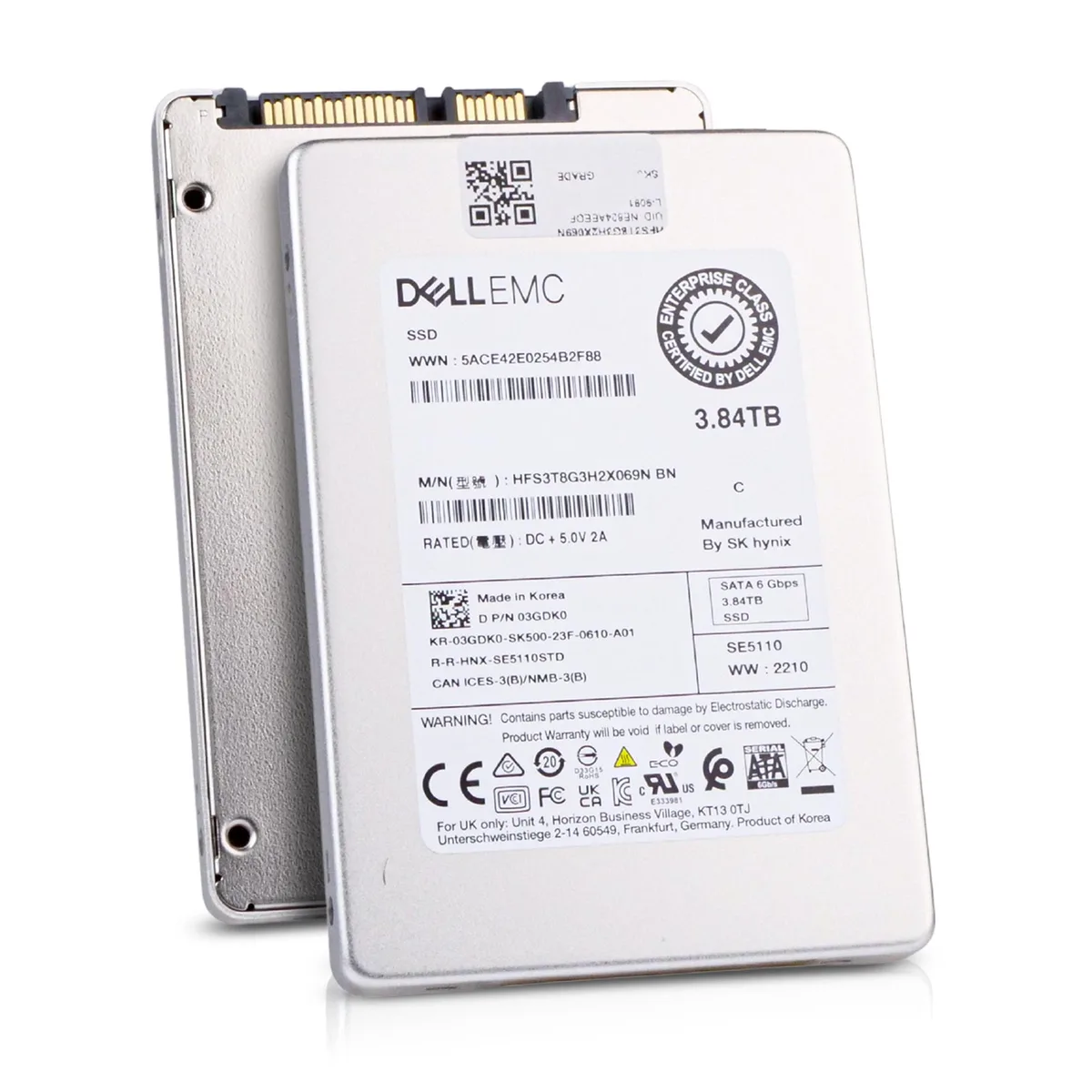 DELL DELL SE5110 HFS3T8G3H2X069N 3.84TB SATA 2.5" enterprise SSD — product photo