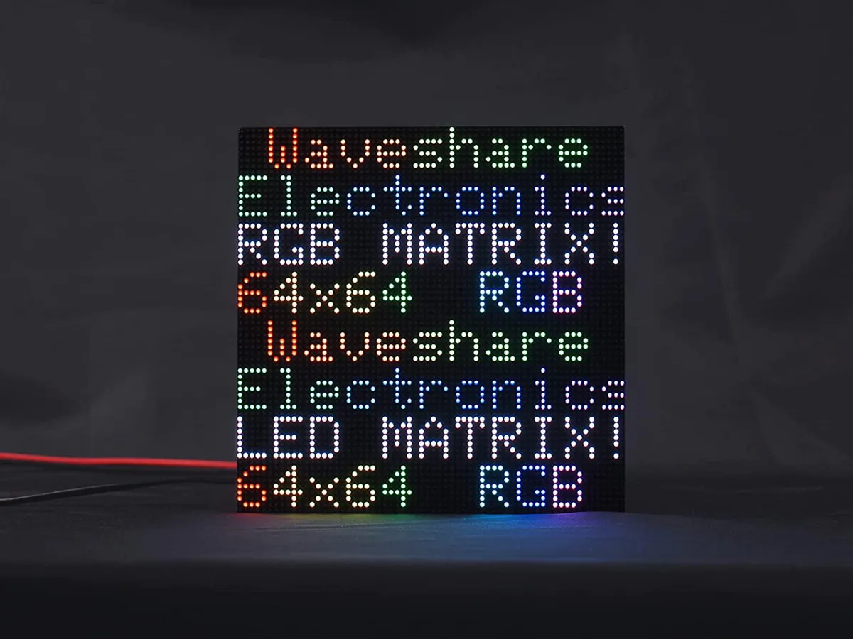 WaveShare WaveShare 64×64 RGB LED Matrix Panel 2mm Pitch 4096 LEDs HUB75 Chainable — product photo