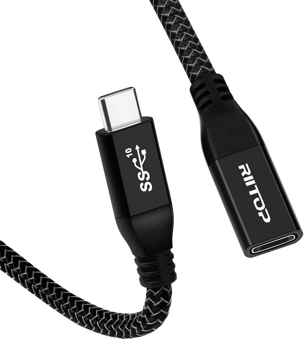 FLEANE FLEANE USB-C Extension Cable 2ft Thunderbolt 3 .6m 10Gbps — product photo