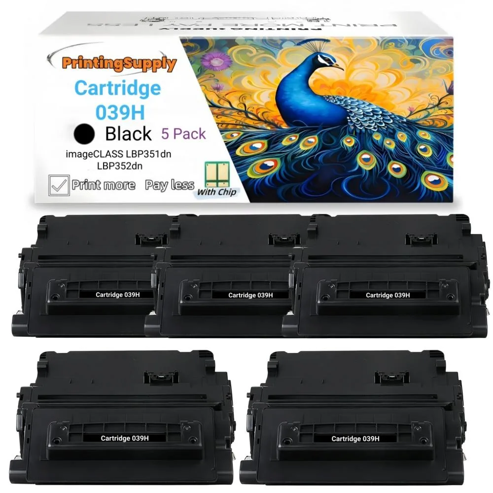 Aster Graphics Inc Aster Graphics Inc 5 Pack CRG039H Black High Yield Toner Cartridge — product photo