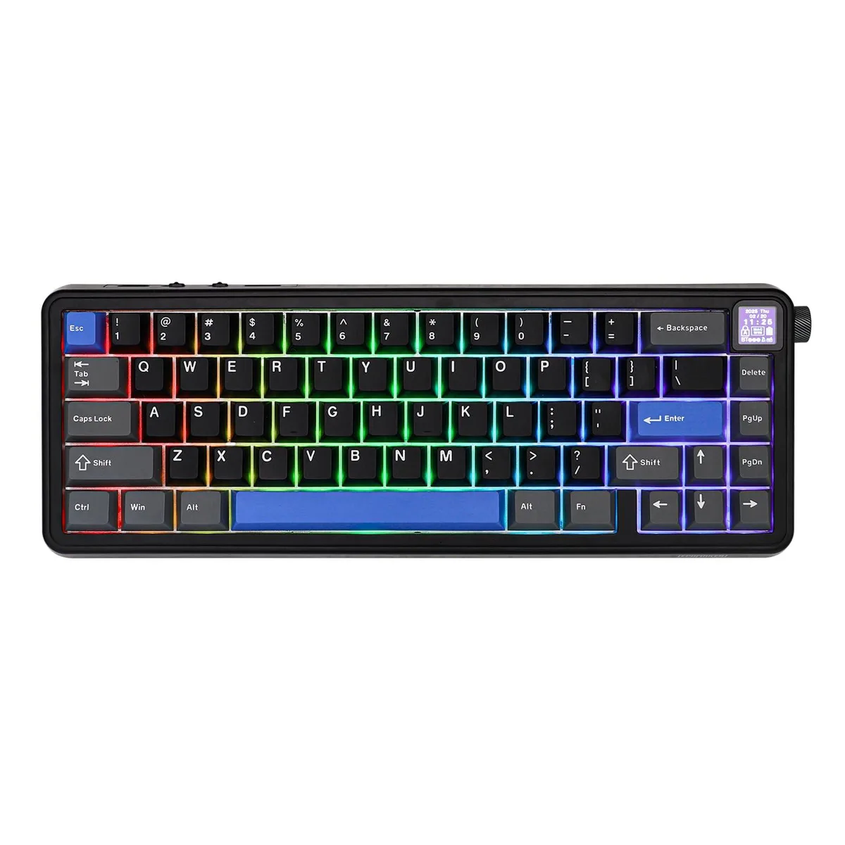 Epomaker Epomaker HE65 Magnetic Gaming Keyboard, 8K Polling, Hall Effect, Knob &amp; Screen, 8000mAh, Black — product photo