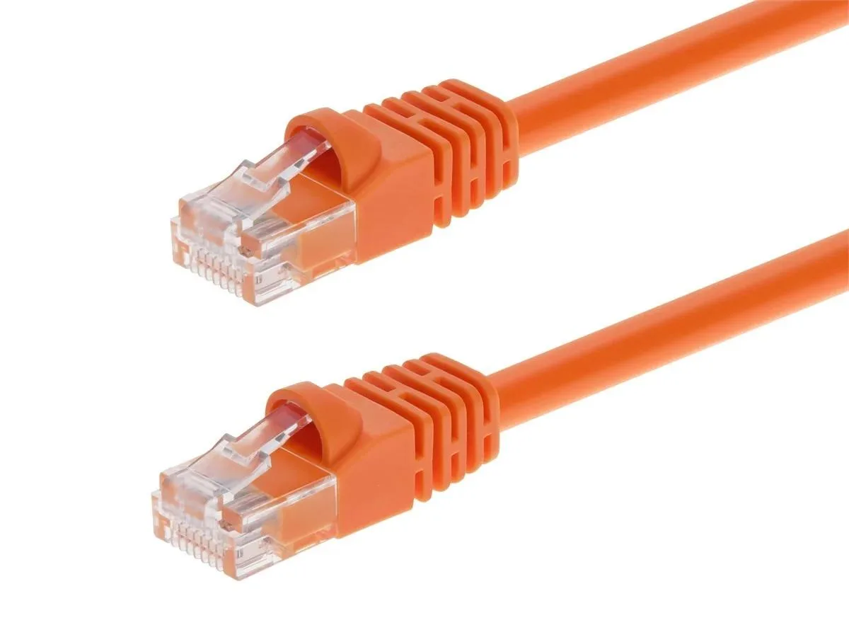 Monoprice Inc. Monoprice 102388 Cat6 Crossover Ethernet Cable 50 Feet Orange 24AWG 550Mhz — product photo