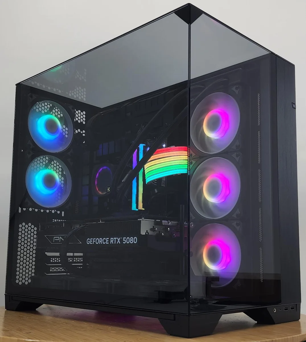 Custom Custom Gaming PC Ryzen 7 9700X 32GB DDR5 2TB NVME RTX 5080 — product photo