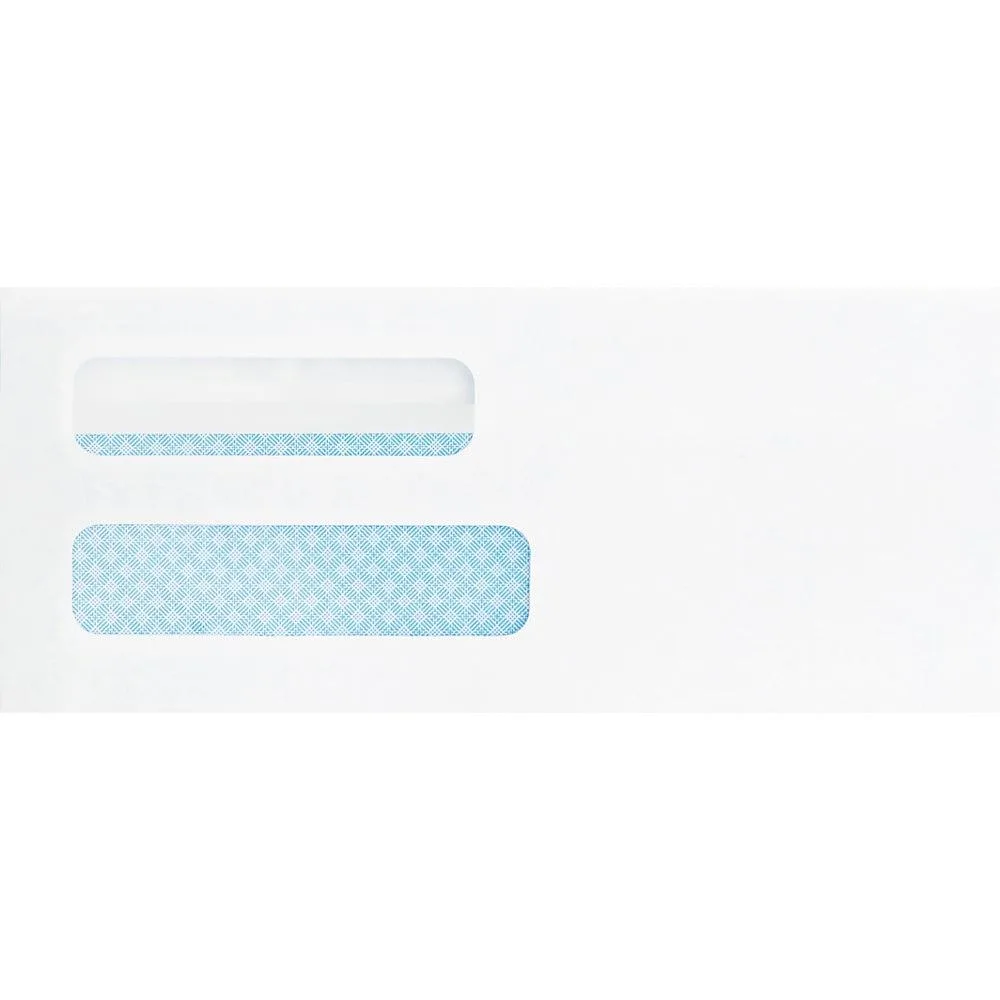 Business Source Business Source 4650 Double Window Envelopes 24 lb 500/Box — product photo