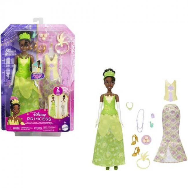 Mattel Mattel JBG10 Disney Princess Tiana 2-in-1 Stories Fashion Doll — product photo