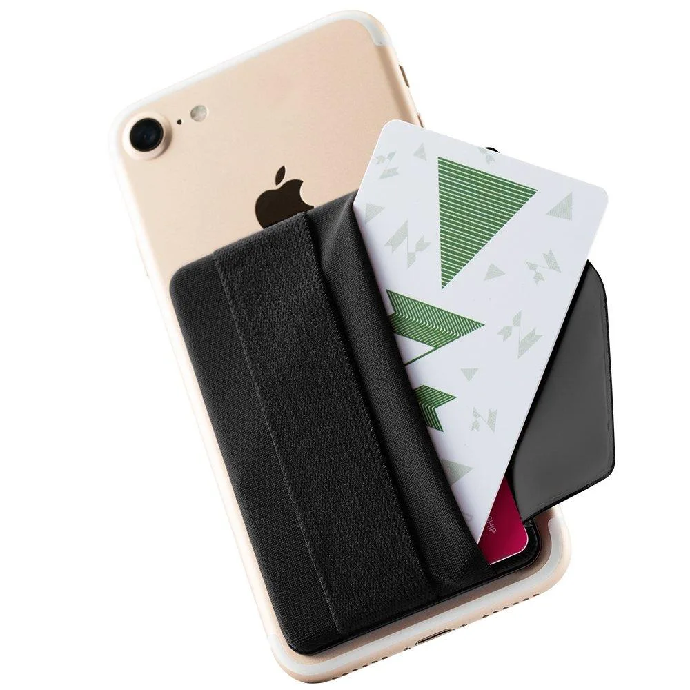  Sinjimoru Sph-band-flap Phone Grip Card Holder with Flap Black — product photo