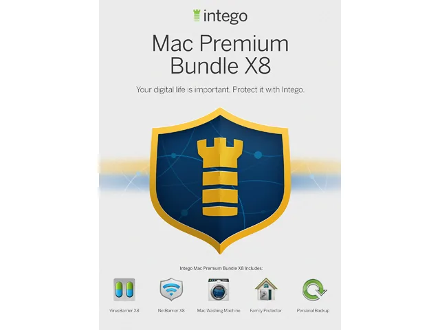 Intego Intego BN-MPB-X8-1-1-X Mac Premium Bundle X8 1 Year mac software — product photo