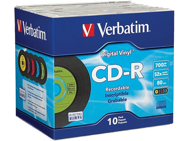 VERBATIM Verbatim 94439 700MB 52X CD-R 10 Packs — product photo