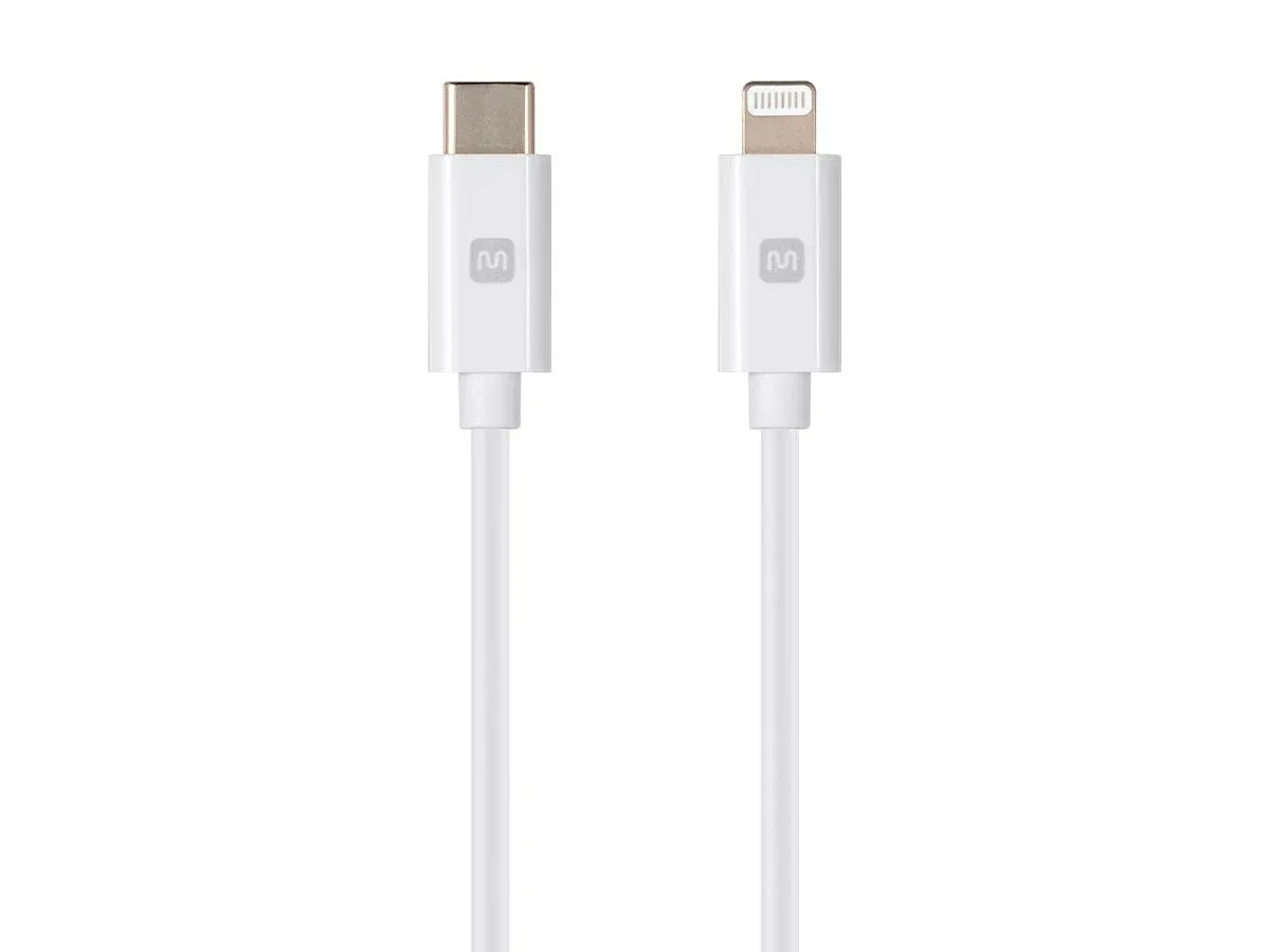 Monoprice Inc. Monoprice 138383 Lightning to USB-C Cable 3 ft White — product photo