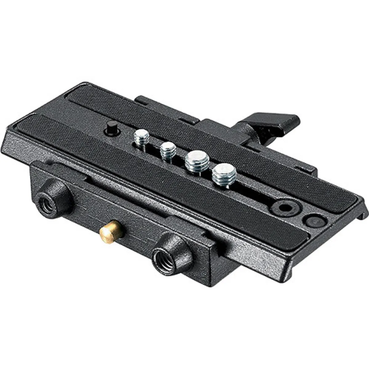 Manfrotto 357-1 quick release adapter with 357PLV-1 sliding plate, aluminium finish
