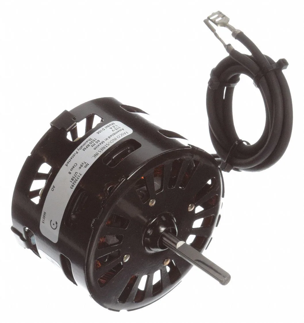 FASCO FASCO D106 HVAC Motor 1/40 HP 1550 rpm 115V 3.3 in — product photo