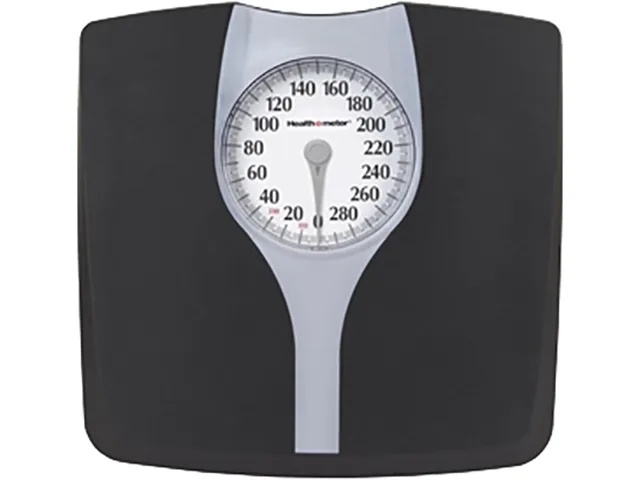 Black dial bath scale with antimicrobial surface