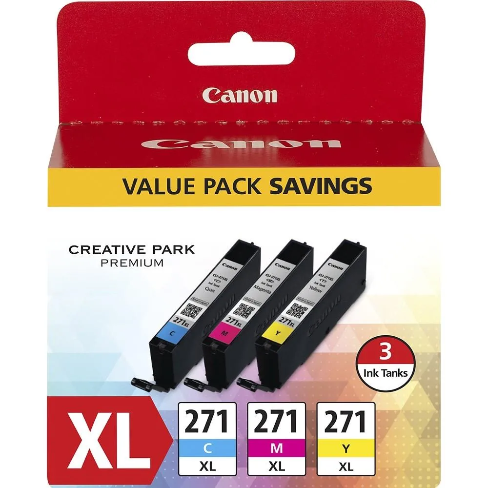 Canon Canon 0337C005 CLI-271 XL 3-pack ink cartridges (genuine brands) — product photo