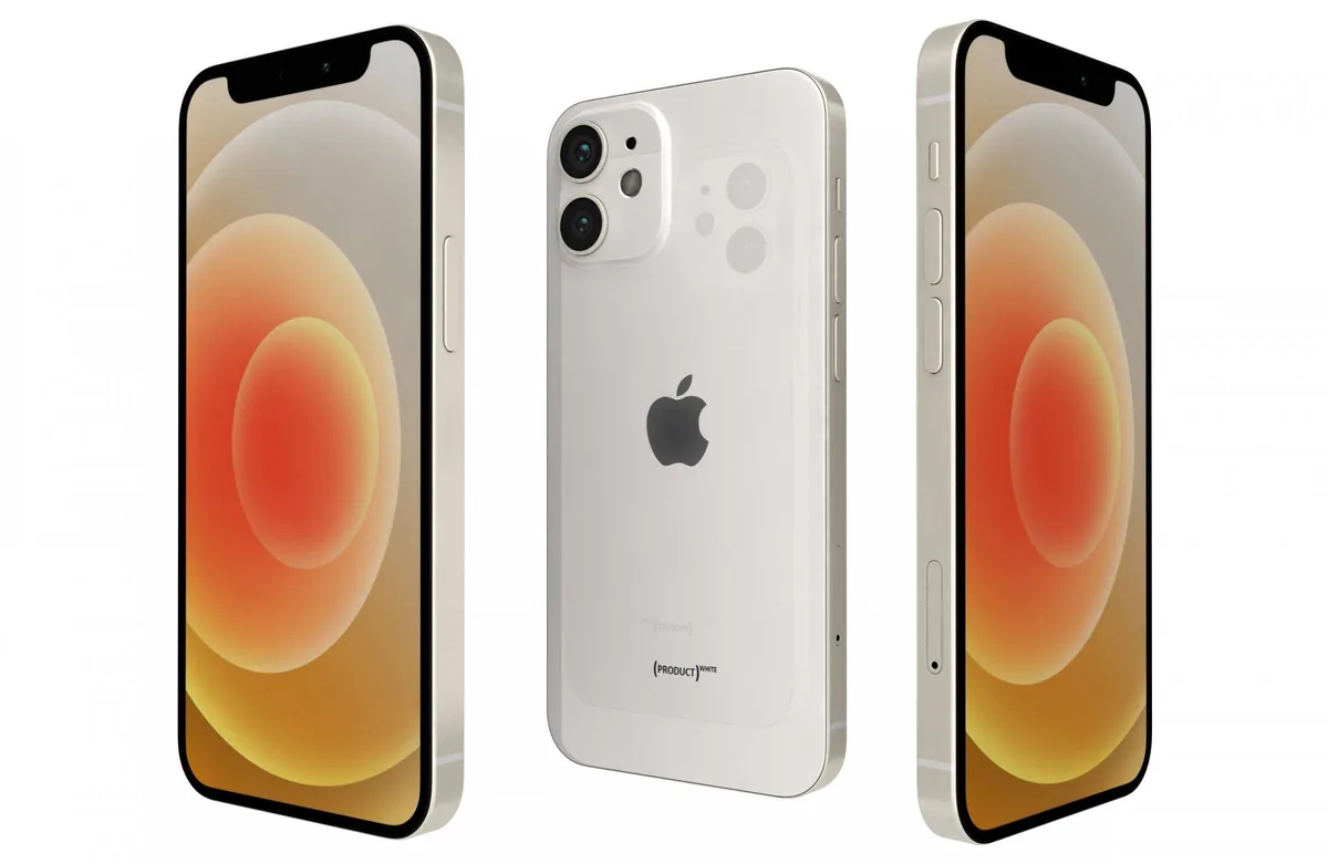 Apple Apple iPhone 12 Mini 4GB 64GB White cell phones - unlocked — product photo