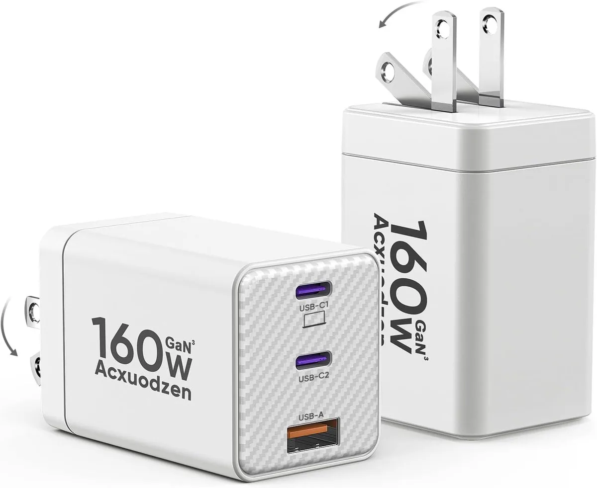 BFKK BFKK USB-C GaN Charger 160W 2-Pack White — product photo