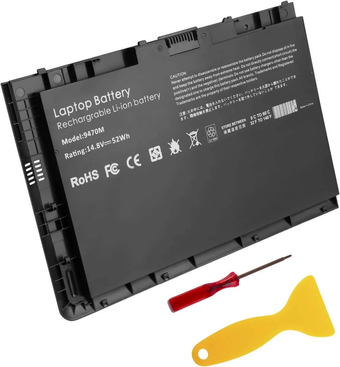 TAURKENAM TAURKENAM BT04XL 52Wh 14.8V laptop battery for HP EliteBook Folio 9470 9480 — product photo